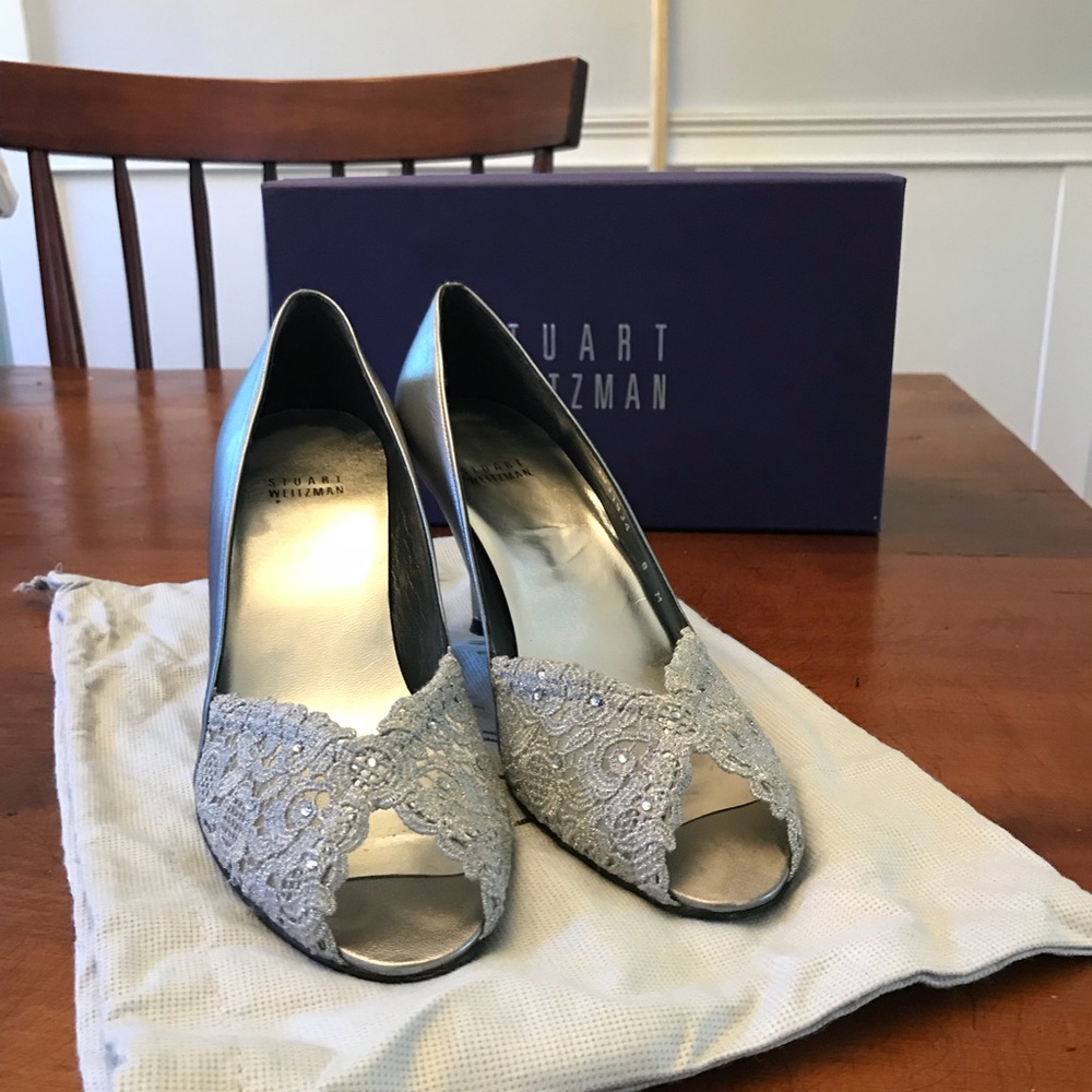 Stuart Weitzman Chantelle Lace Heels